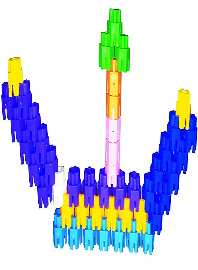 PULSBERY مكعبات بناء سداسية غير سامة من بولسبري / مكعبات متشابكة / مكعبات لعب / مكعبات بناء / مكعبات تعليمية، مكعبات إبداعية للأطفال من عمر 3 إلى 7 سنوات فما فوق، بنين وبنات، متعددة الألوان - Image 5